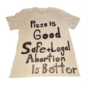 Last chance! Hand Crafted Safe and Legal Abortion T shirt Size Adult Large